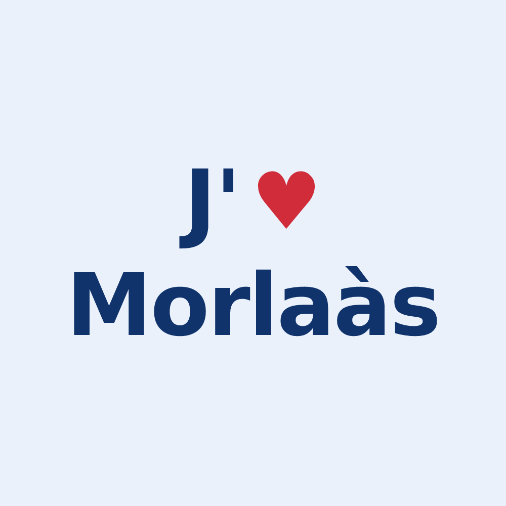 Sticker personnalisé Morlaàs — design J'aime Morlaàs