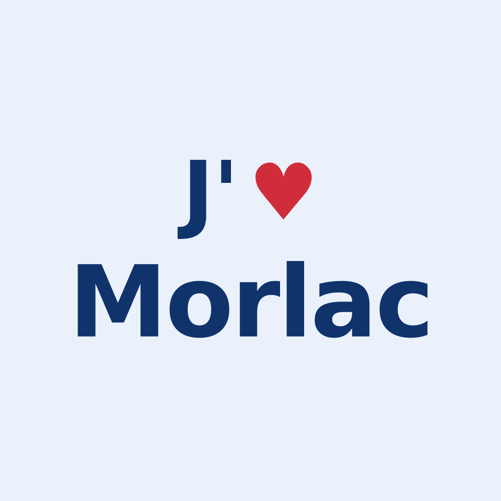 Sticker personnalisé Morlac — design J'aime Morlac