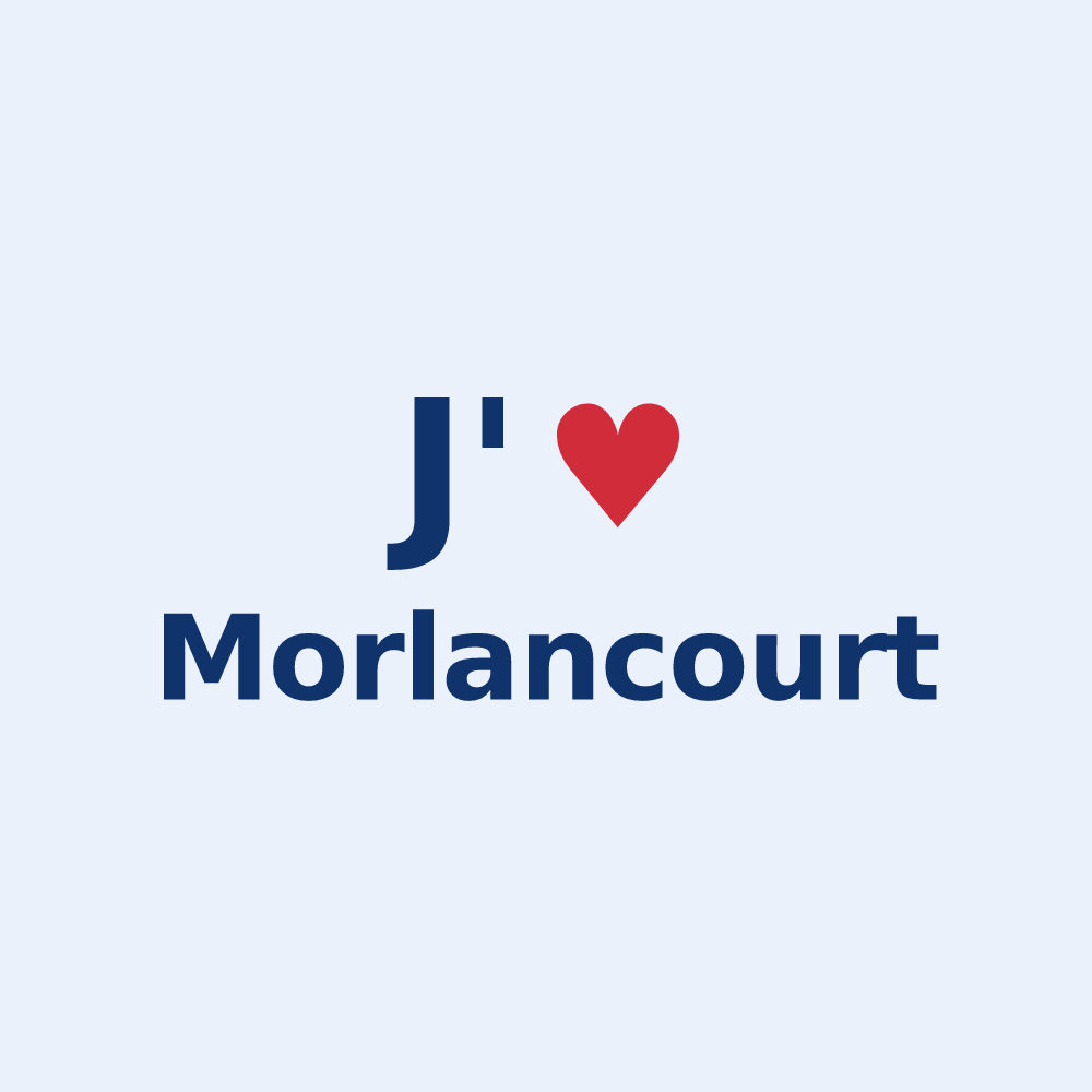 Sticker personnalisé Morlancourt — design J'aime Morlancourt
