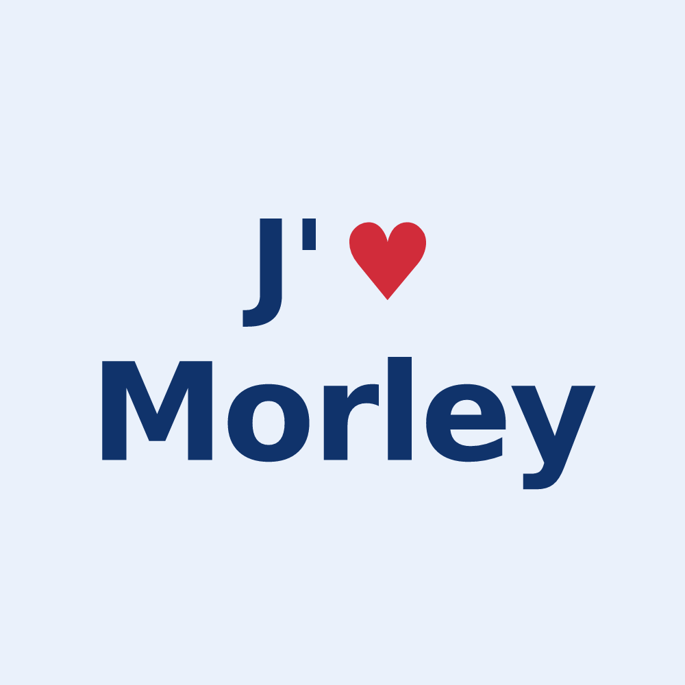 Sticker personnalisé Morley — design J'aime Morley