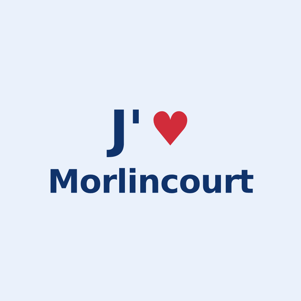Sticker personnalisé Morlincourt — design J'aime Morlincourt