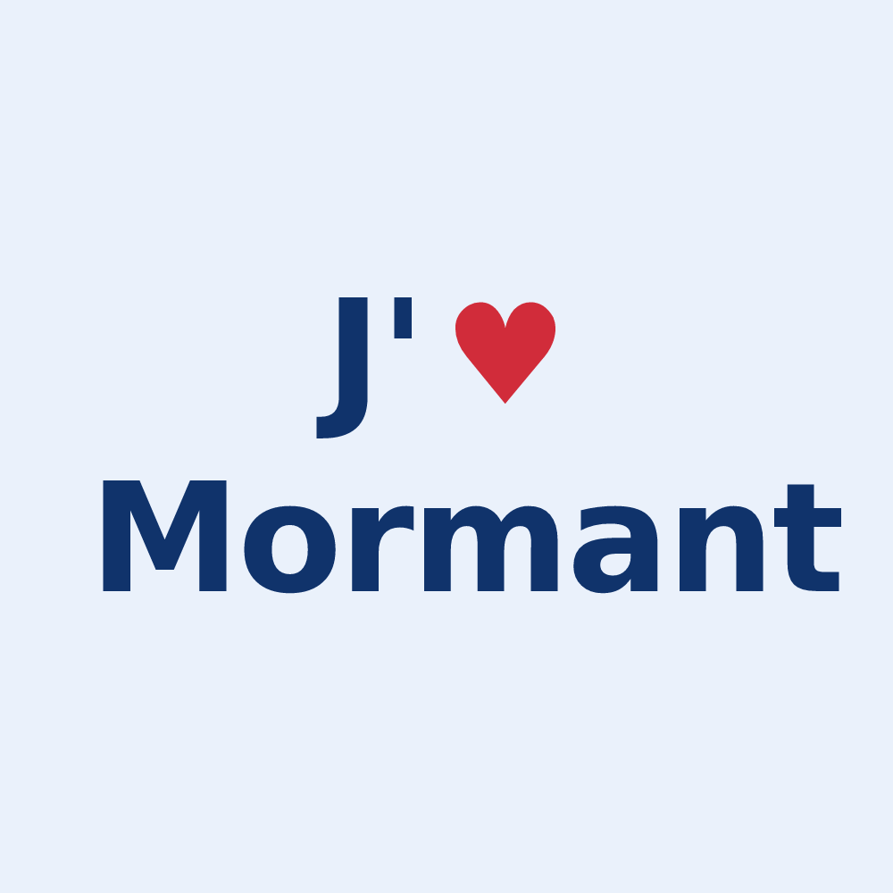 Sticker personnalisé Mormant — design J'aime Mormant