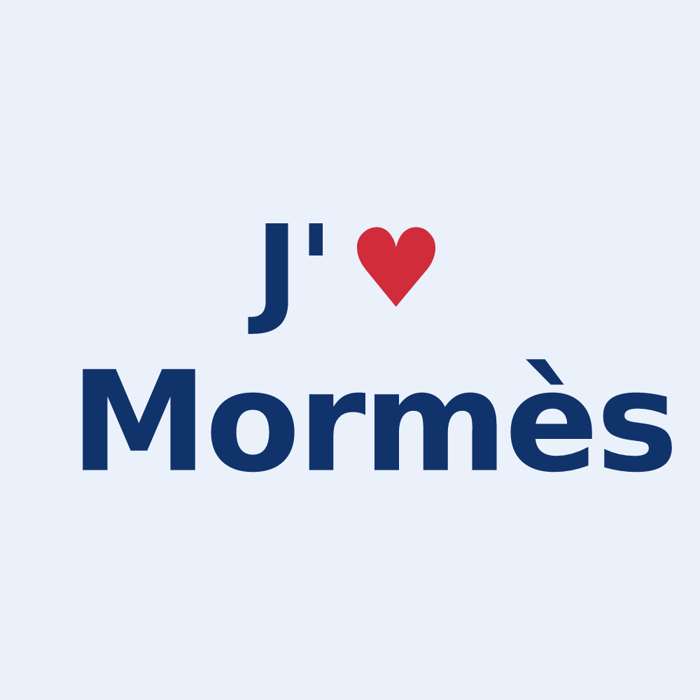 Sticker personnalisé Mormès — design J'aime Mormès