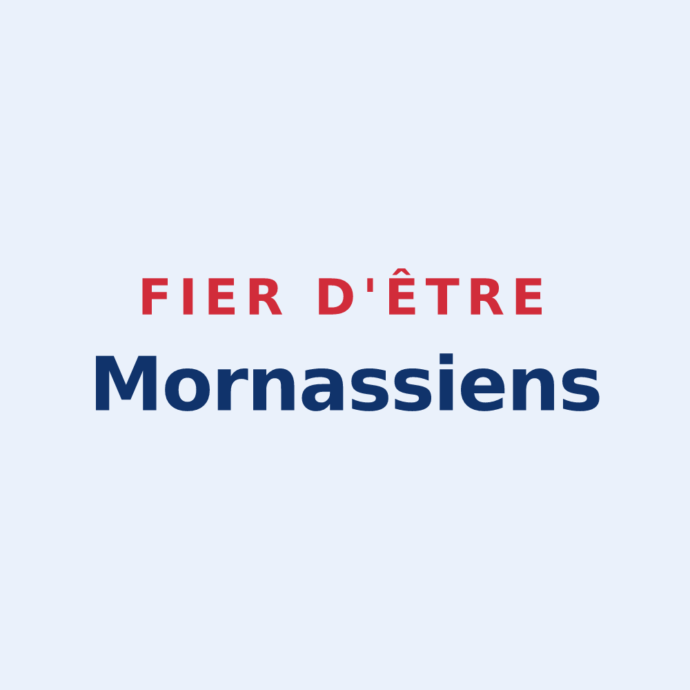 Sticker « Fier d'être Mornassiens » — design pour Mornas