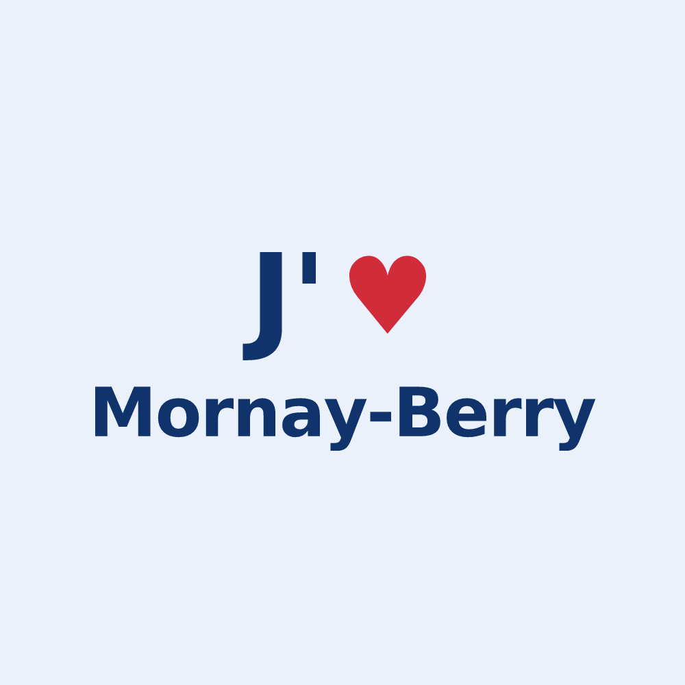 Sticker personnalisé Mornay-Berry — design J'aime Mornay-Berry