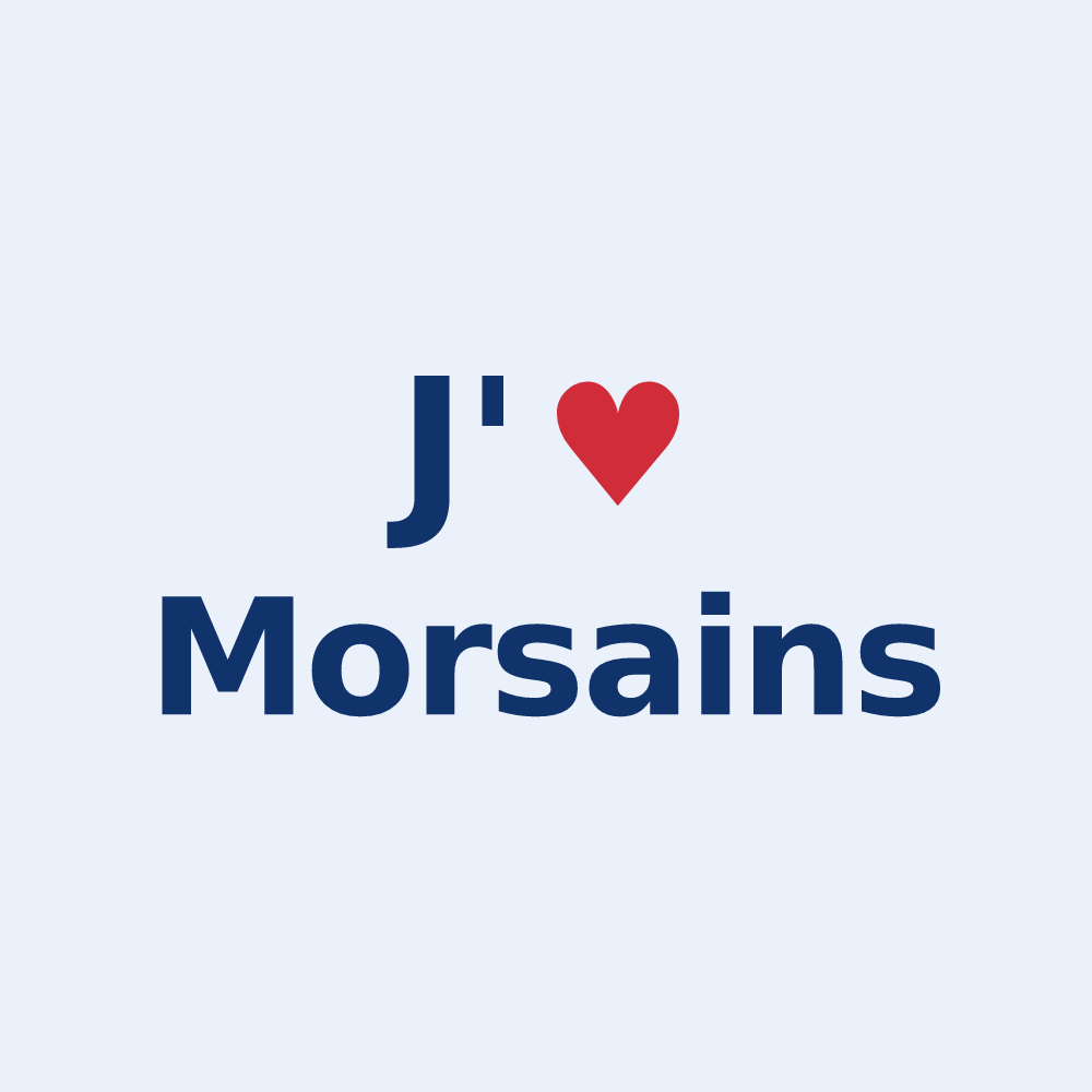 Sticker personnalisé Morsains — design J'aime Morsains