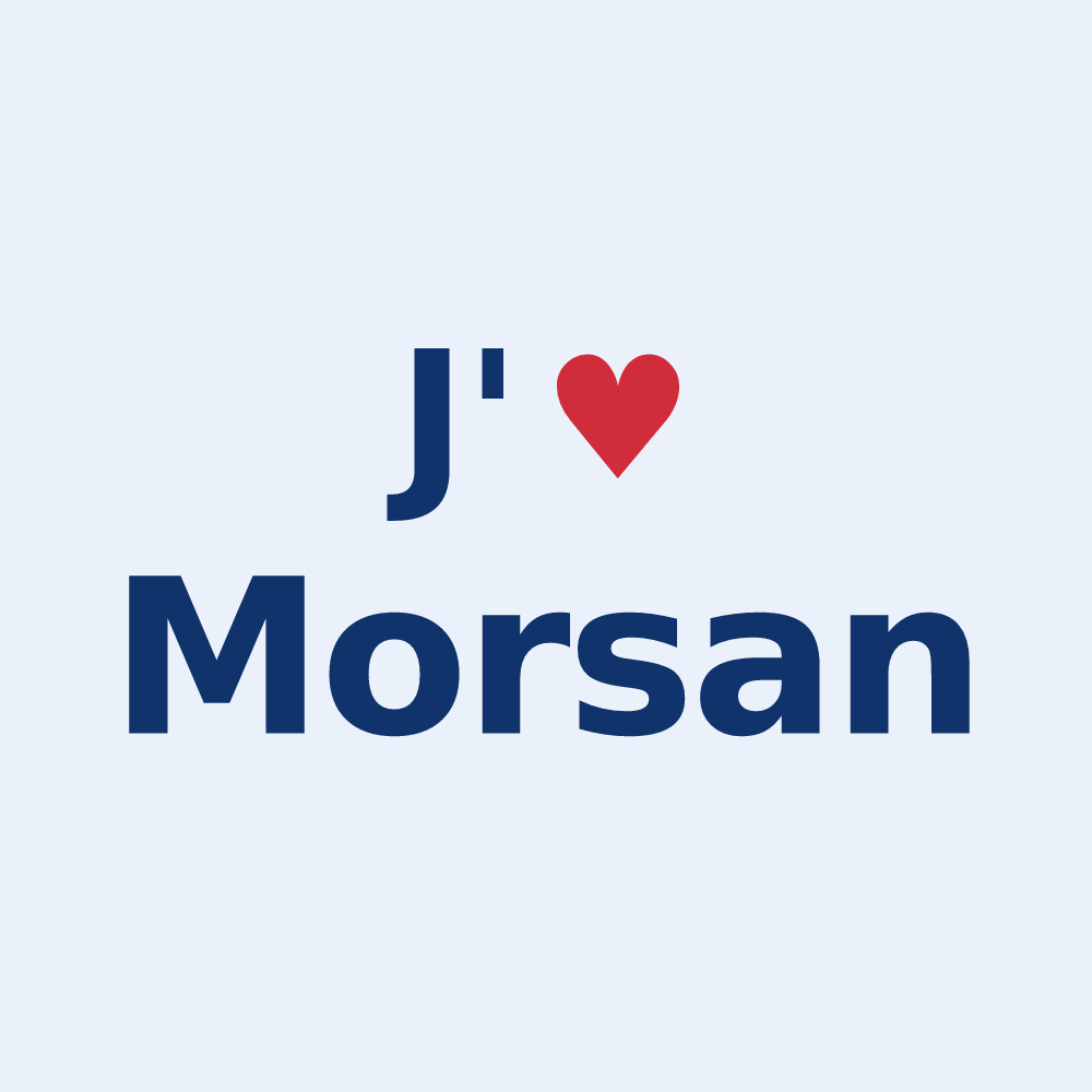 Sticker personnalisé Morsan — design J'aime Morsan