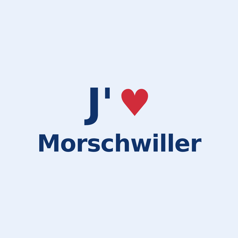 Sticker personnalisé Morschwiller — design J'aime Morschwiller