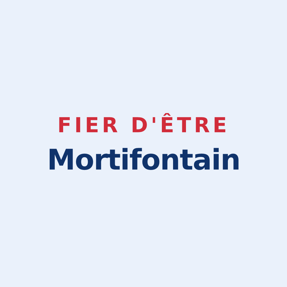 Sticker « Fier d'être Mortifontain » — design pour Mortefontaine