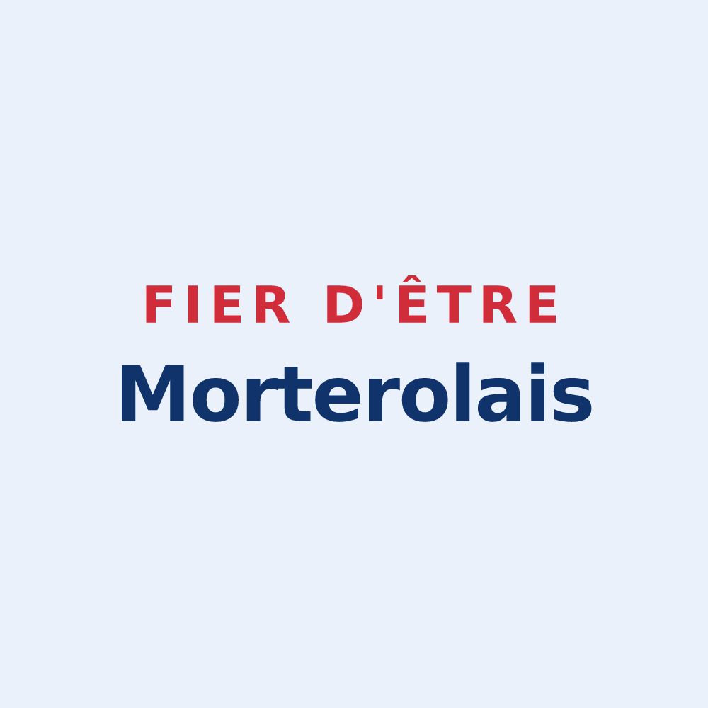 Sticker « Fier d'être Morterolais » — design pour Mortroux
