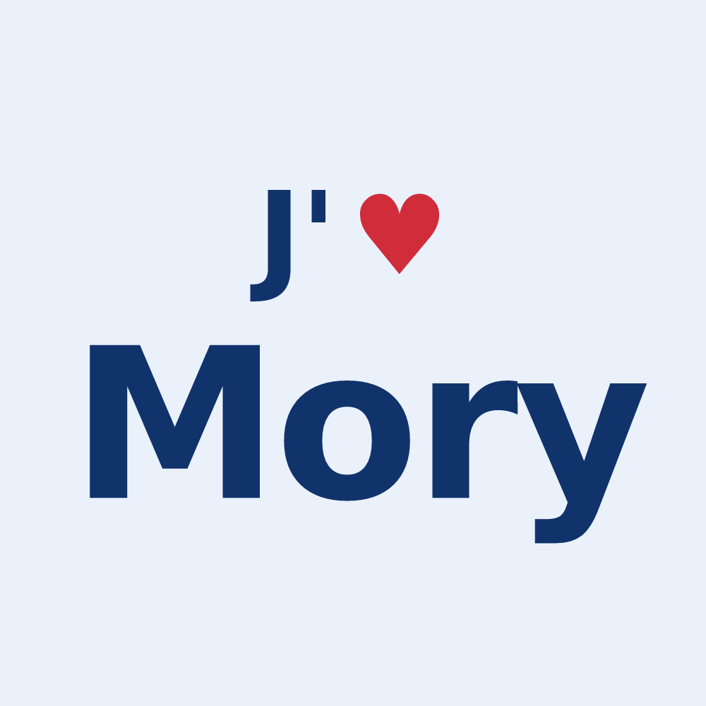 Sticker personnalisé Mory — design J'aime Mory
