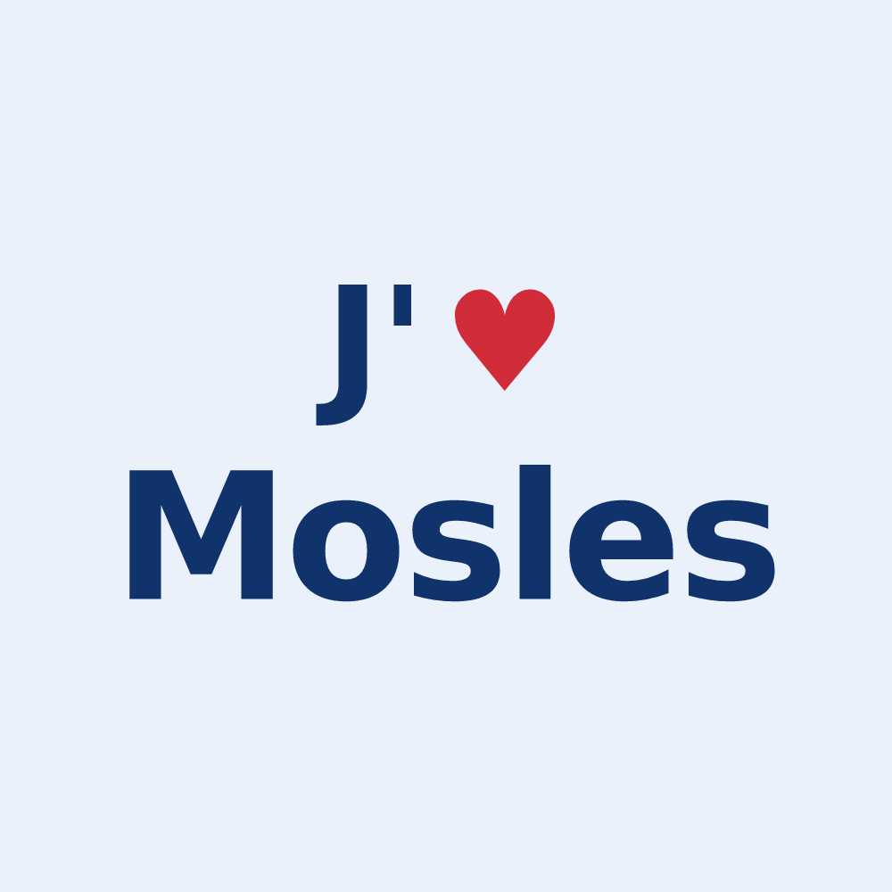 Sticker personnalisé Mosles — design J'aime Mosles
