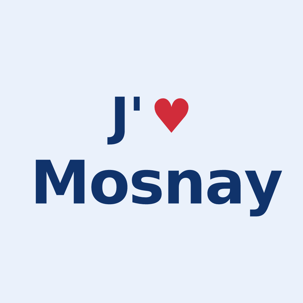 Sticker personnalisé Mosnay — design J'aime Mosnay