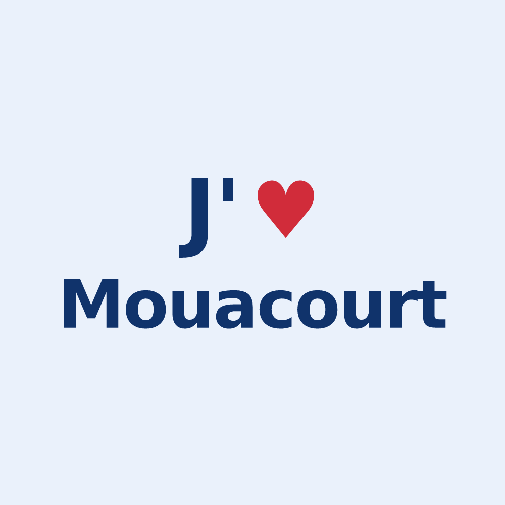 Sticker personnalisé Mouacourt — design J'aime Mouacourt