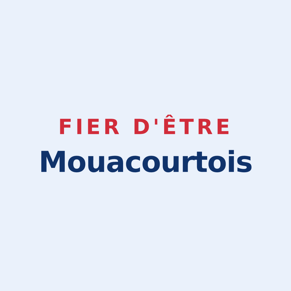 Sticker « Fier d'être Mouacourtois » — design pour Mouacourt