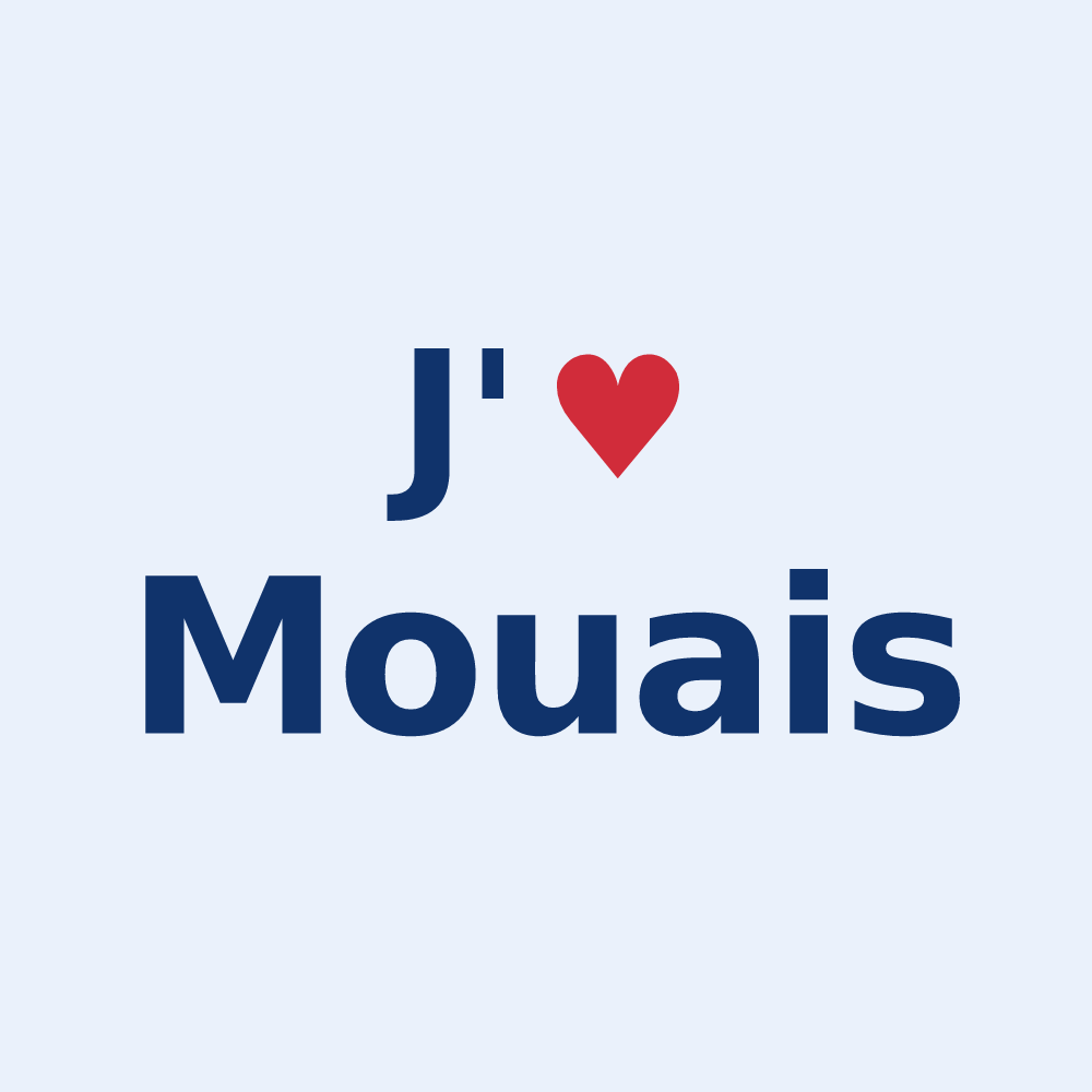 Sticker personnalisé Mouais — design J'aime Mouais