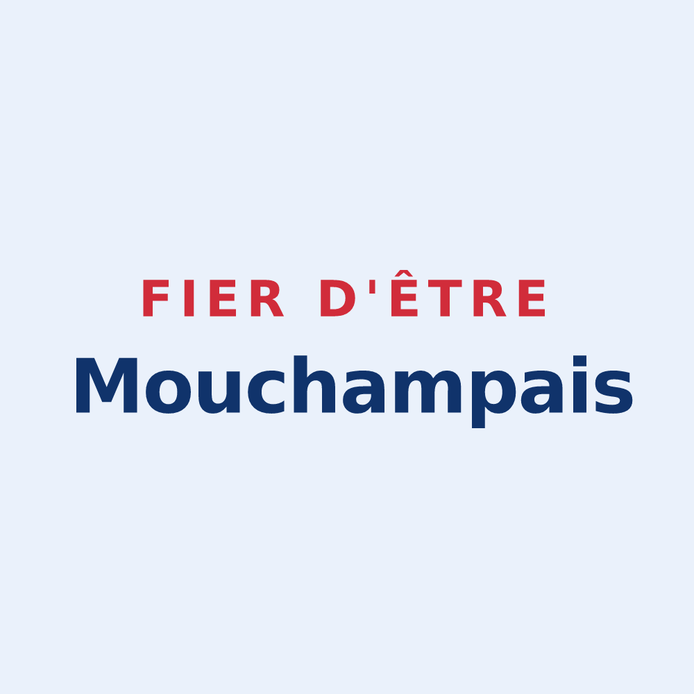 Sticker « Fier d'être Mouchampais » — design pour Mouchamps