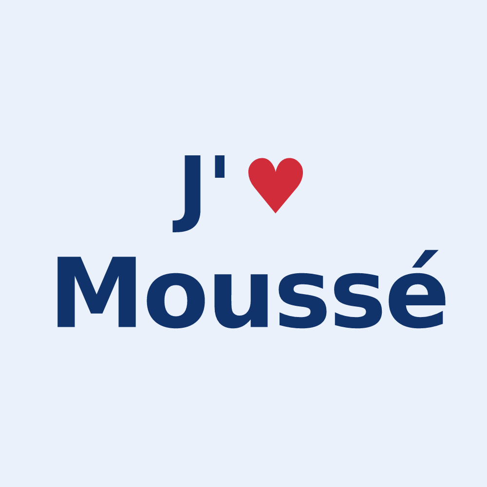 Sticker personnalisé Moussé — design J'aime Moussé