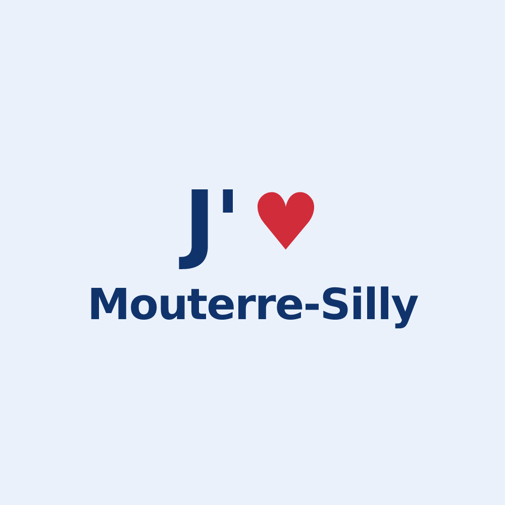 Sticker personnalisé Mouterre-Silly — design J'aime Mouterre-Silly