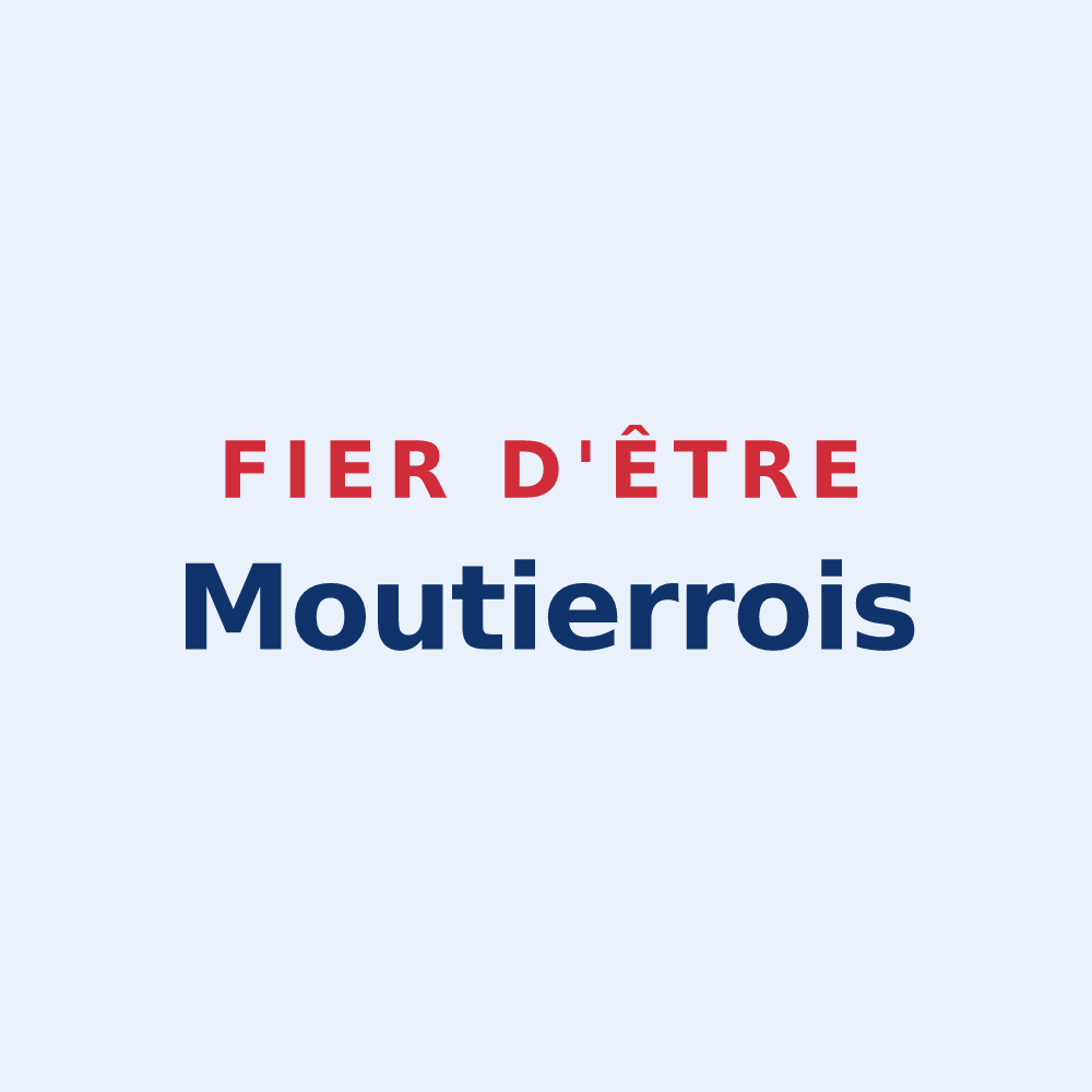 Sticker « Fier d'être Moutierrois » — design pour Moutiers-les-Mauxfaits