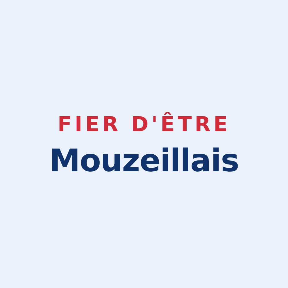 Sticker « Fier d'être Mouzeillais » — design pour Mouzeil