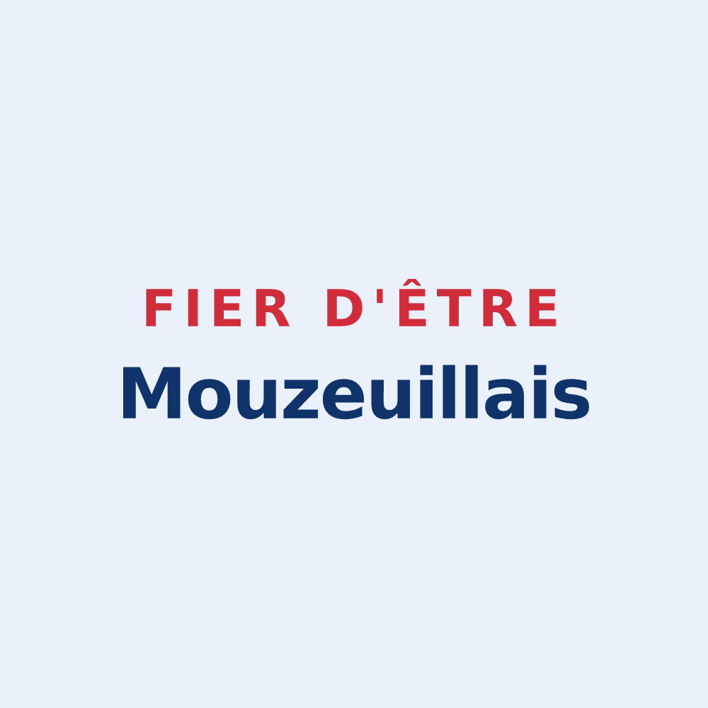 Sticker « Fier d'être Mouzeuillais » — design pour Mouzeuil-Saint-Martin