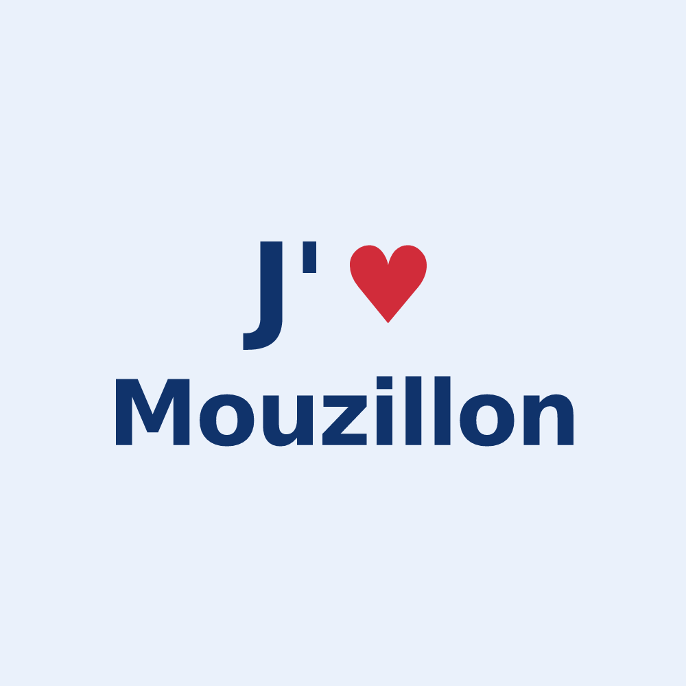 Sticker personnalisé Mouzillon — design J'aime Mouzillon