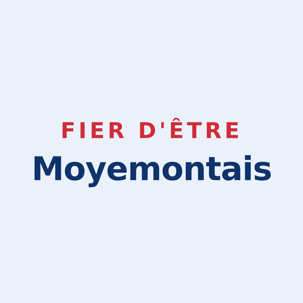 Sticker « Fier d'être Moyemontais » — design pour Moyemont