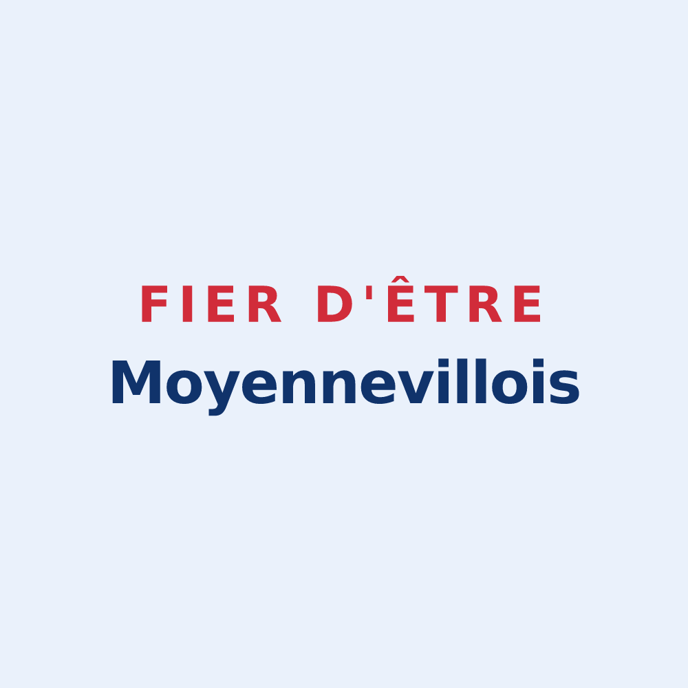 Sticker « Fier d'être Moyennevillois » — design pour Moyenneville