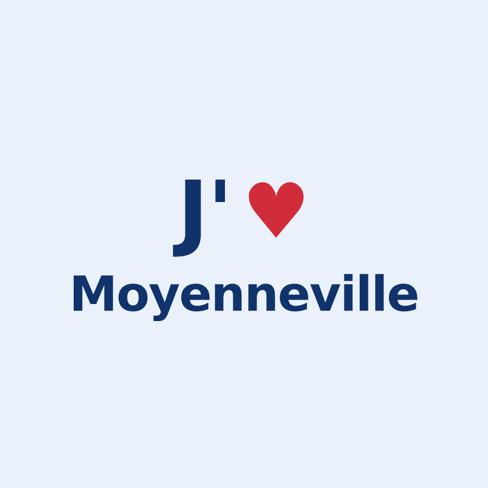 Sticker personnalisé Moyenneville — design J'aime Moyenneville