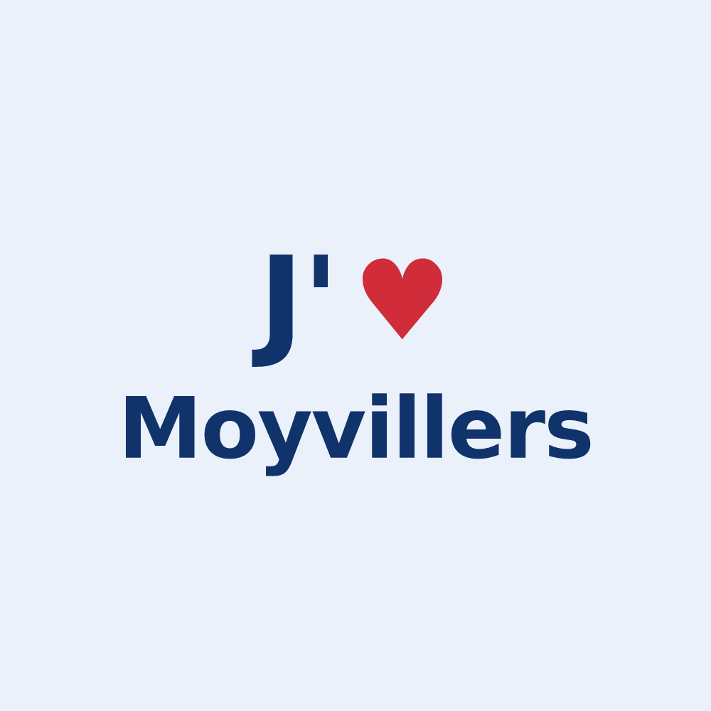 Sticker personnalisé Moyvillers — design J'aime Moyvillers