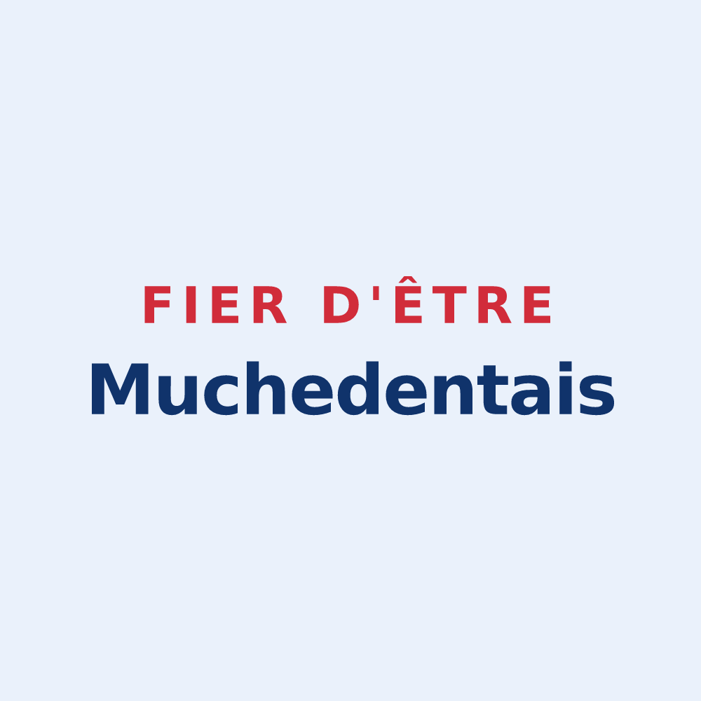 Sticker « Fier d'être Muchedentais » — design pour Muchedent