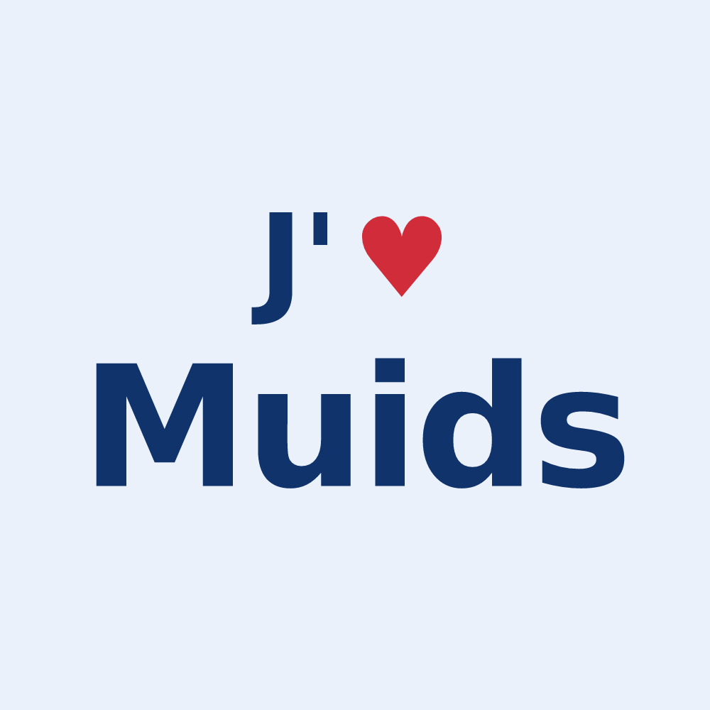 Sticker personnalisé Muids — design J'aime Muids