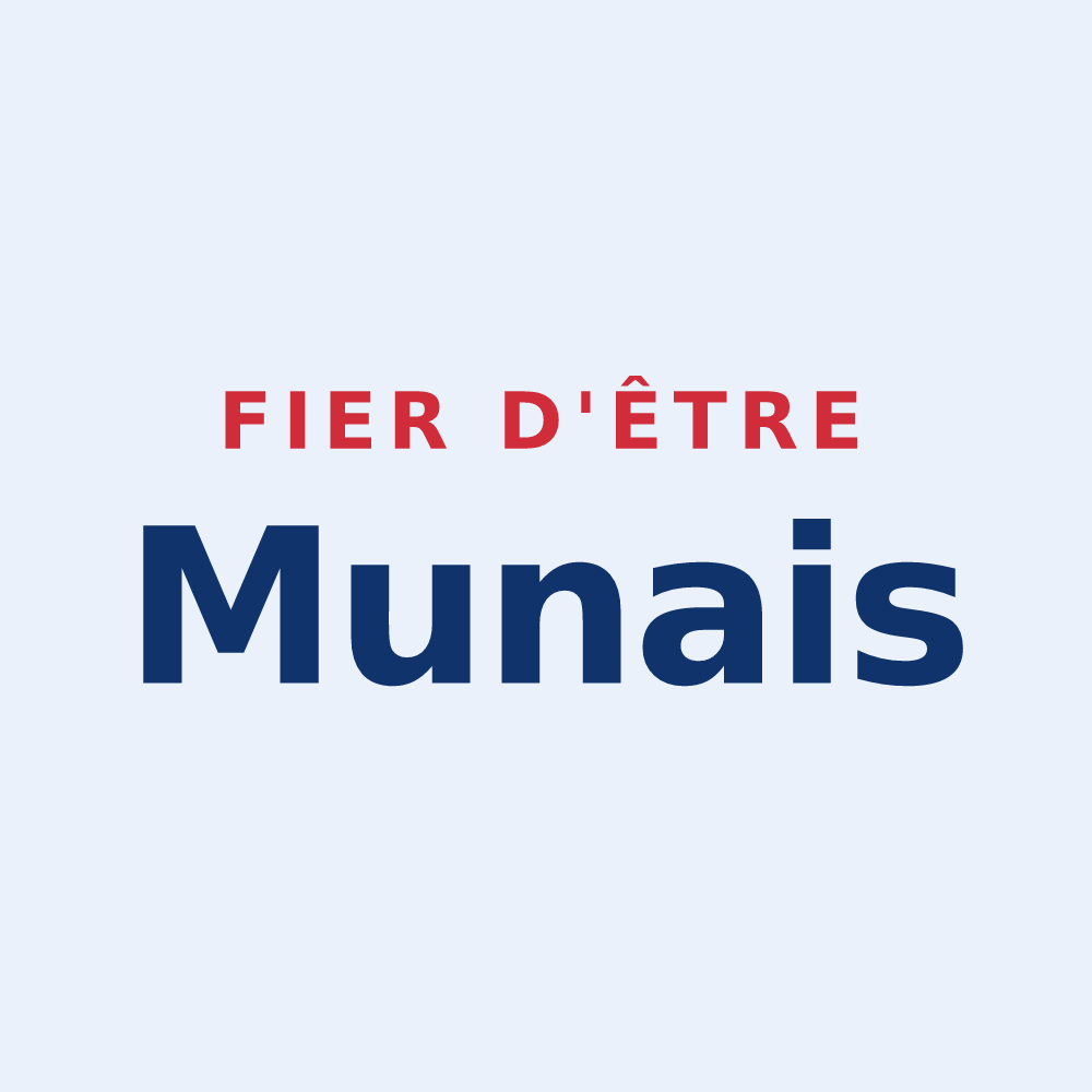 Sticker « Fier d'être Munais » — design pour Mun