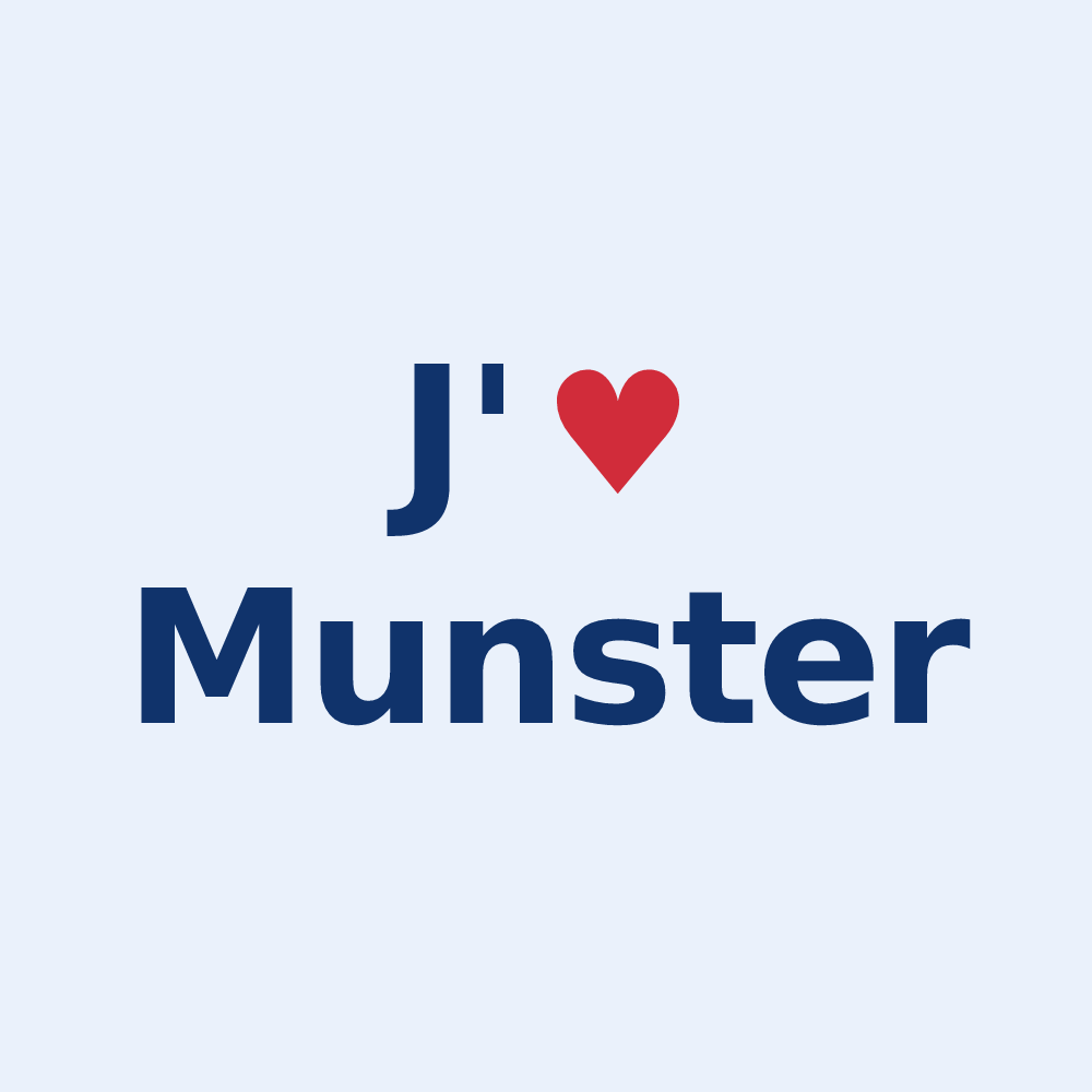 Sticker personnalisé Munster — design J'aime Munster