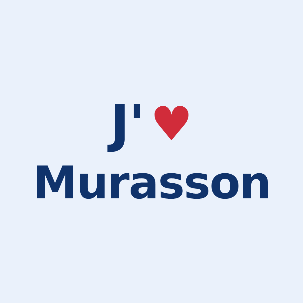 Sticker personnalisé Murasson — design J'aime Murasson