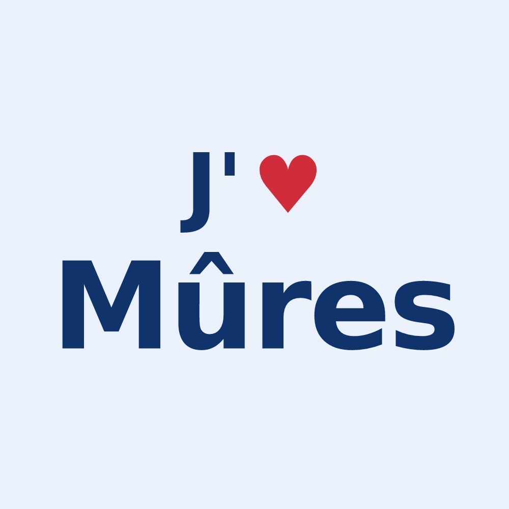Sticker personnalisé Mûres — design J'aime Mûres