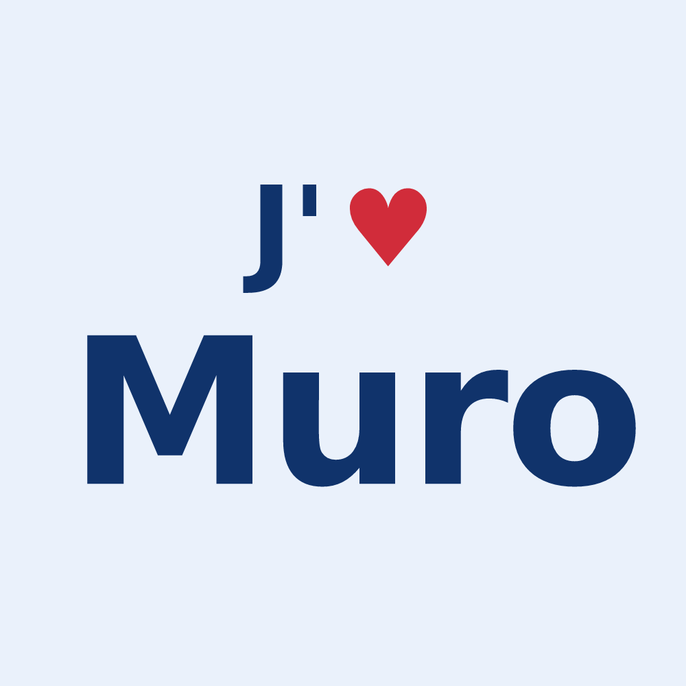 Sticker personnalisé Muro — design J'aime Muro