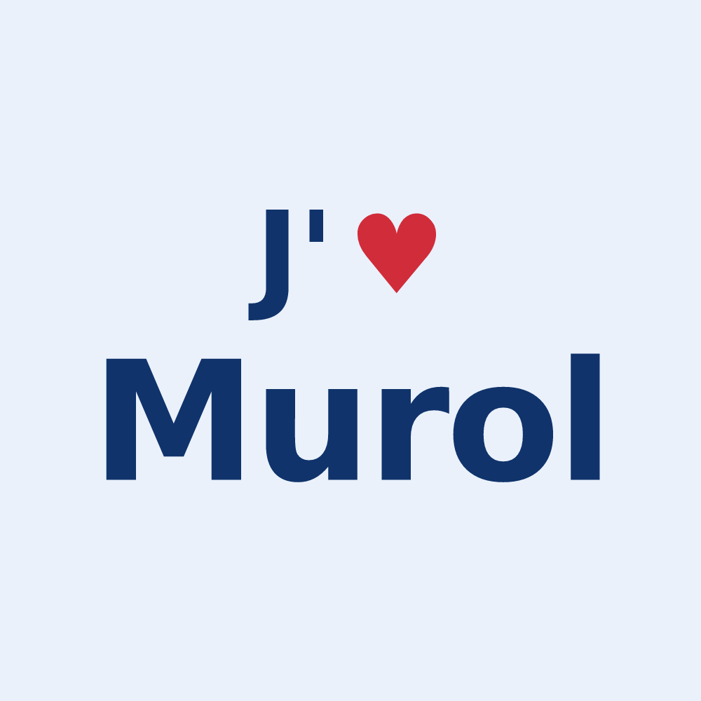 Sticker personnalisé Murol — design J'aime Murol