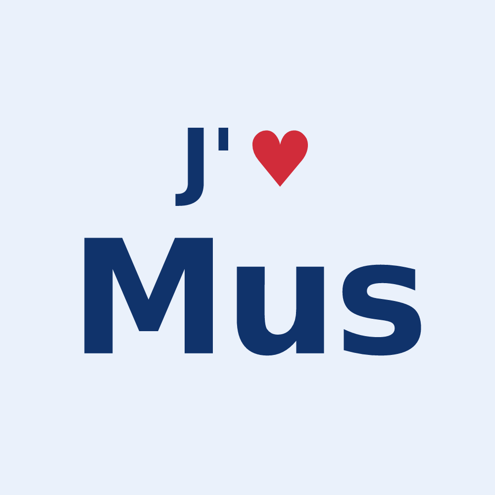 Sticker personnalisé Mus — design J'aime Mus