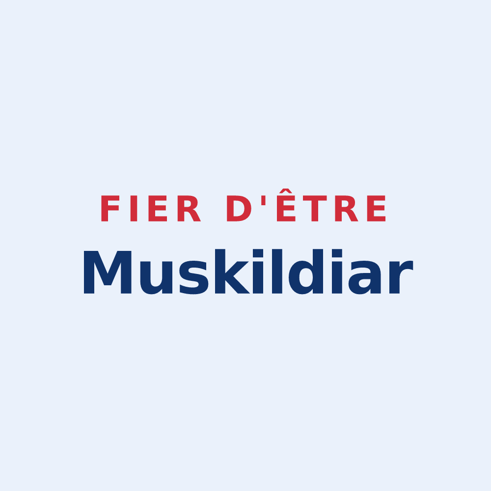 Sticker « Fier d'être Muskildiar » — design pour Musculdy
