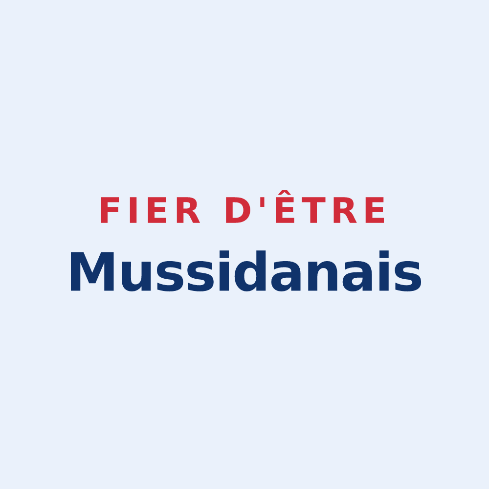 Sticker « Fier d'être Mussidanais » — design pour Mussidan