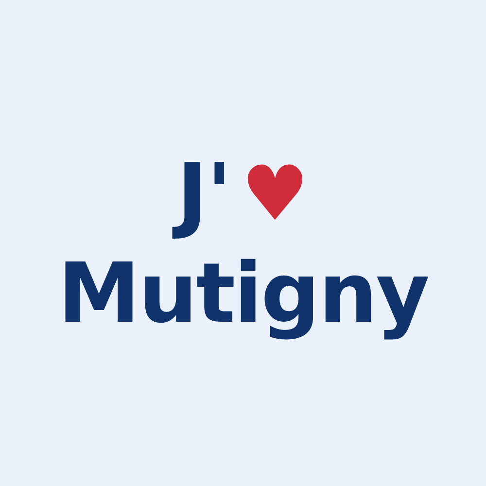 Sticker personnalisé Mutigny — design J'aime Mutigny