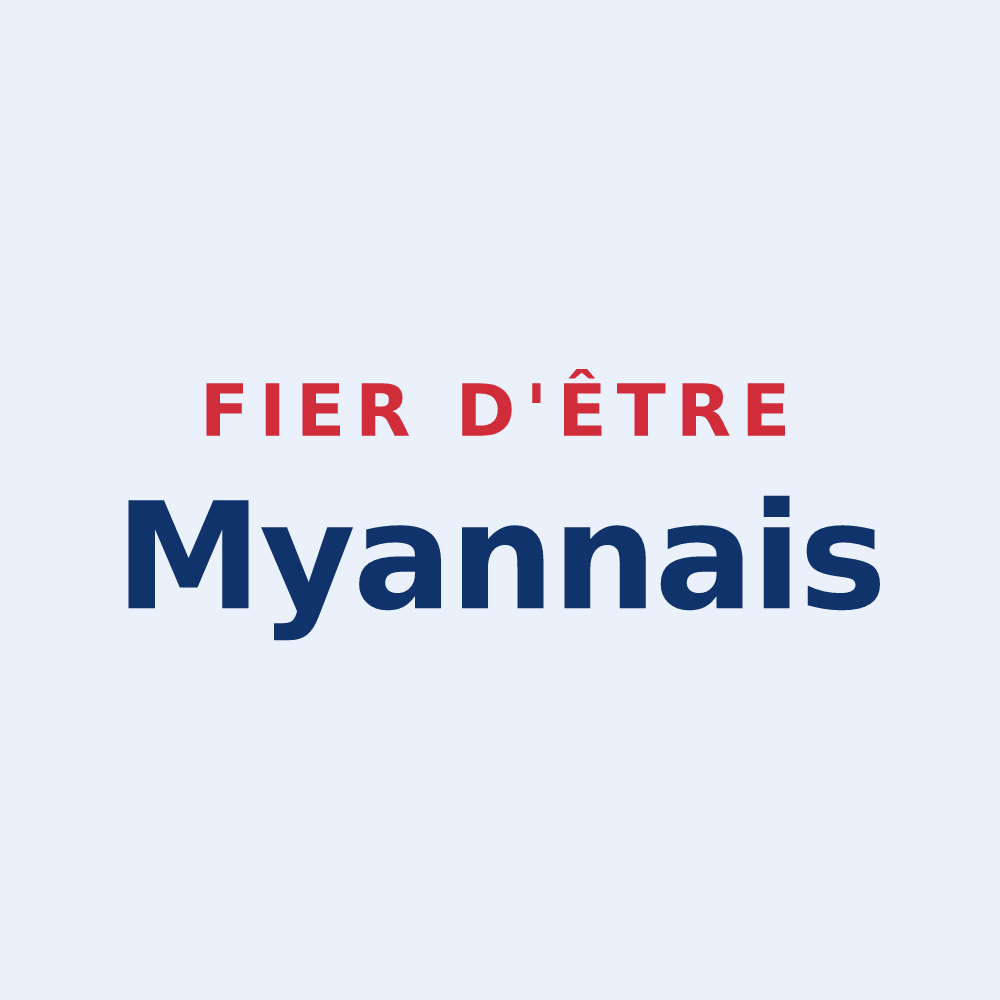 Sticker « Fier d'être Myannais » — design pour Myans