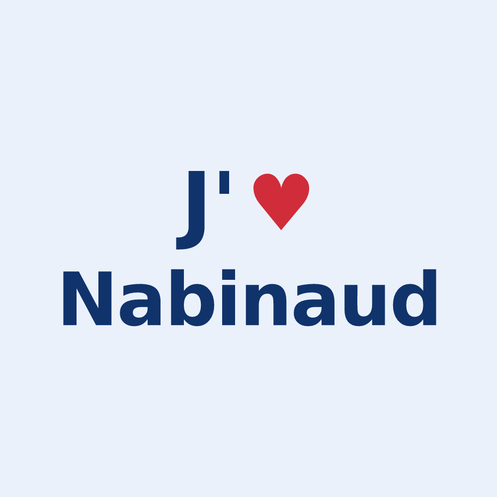 Sticker personnalisé Nabinaud — design J'aime Nabinaud