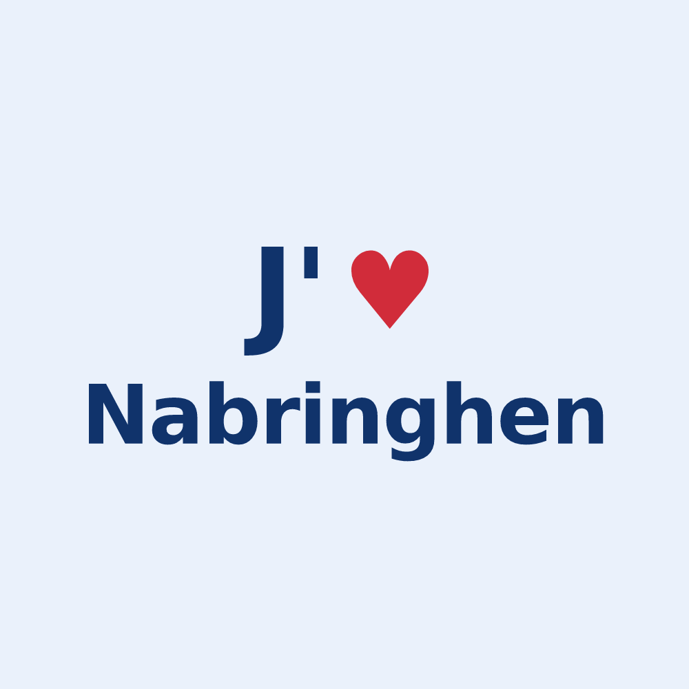 Sticker personnalisé Nabringhen — design J'aime Nabringhen