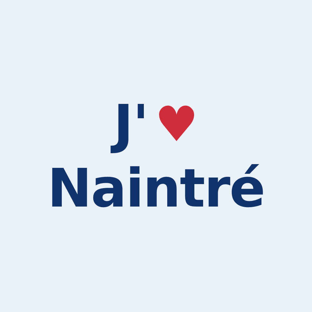 Sticker personnalisé Naintré — design J'aime Naintré