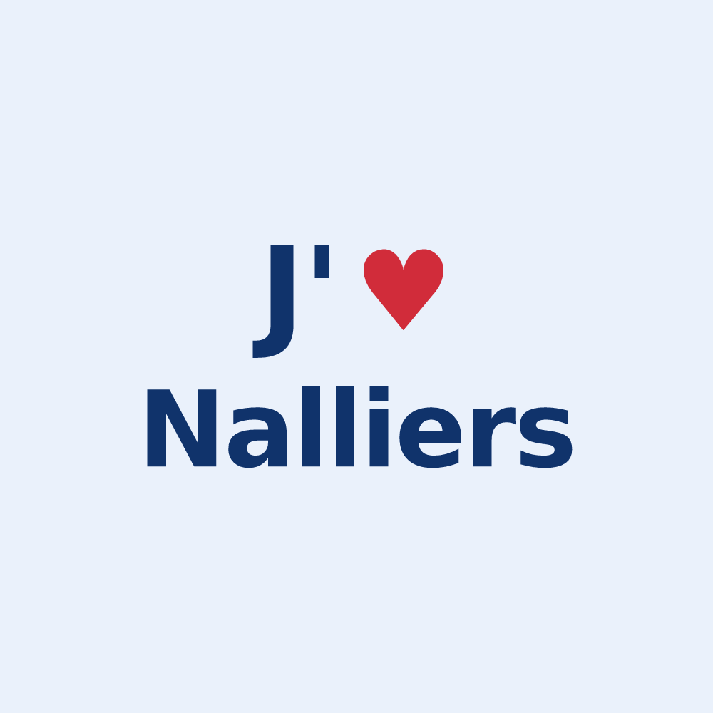 Sticker personnalisé Nalliers — design J'aime Nalliers