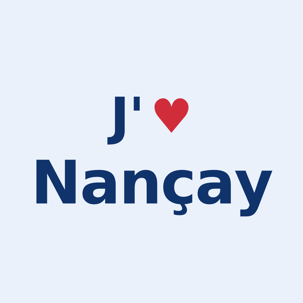 Sticker personnalisé Nançay — design J'aime Nançay