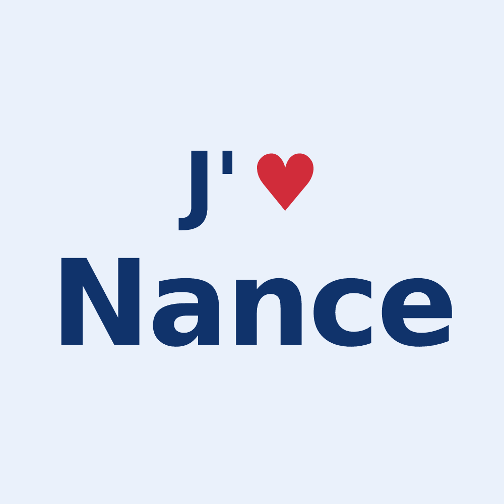 Sticker personnalisé Nance — design J'aime Nance